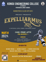 EXPELLIARMUS 2K24 Inter College Robotics Event Poster
